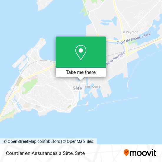 Courtier en Assurances à Sète map