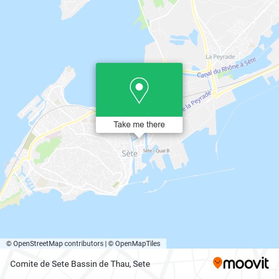 Comite de Sete Bassin de Thau map