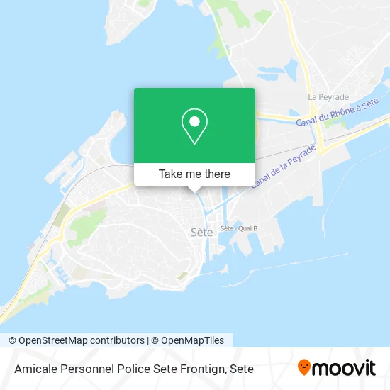 Amicale Personnel Police Sete Frontign map