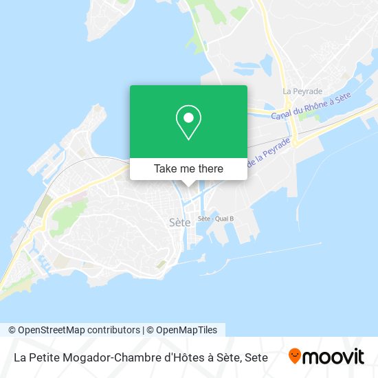 La Petite Mogador-Chambre d'Hôtes à Sète map