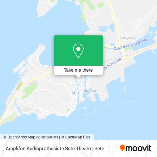 Amplifon Audioprothésiste Sète Théâtre map