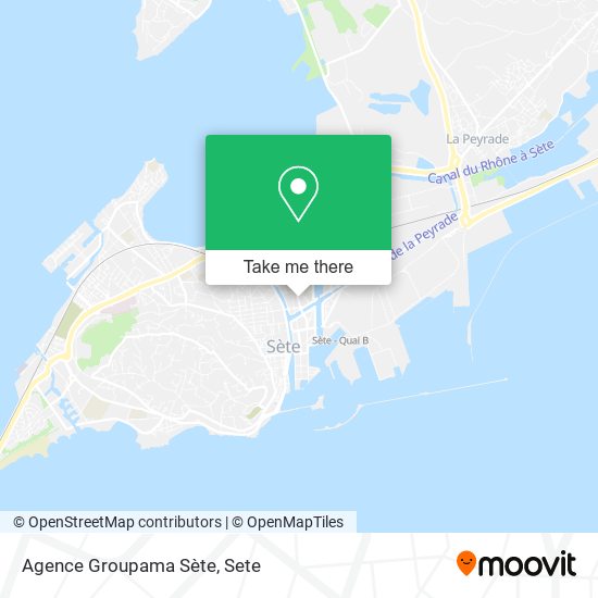 Agence Groupama Sète map