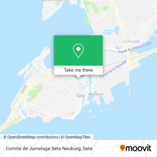 Comite de Jumelage Sete Neuburg map