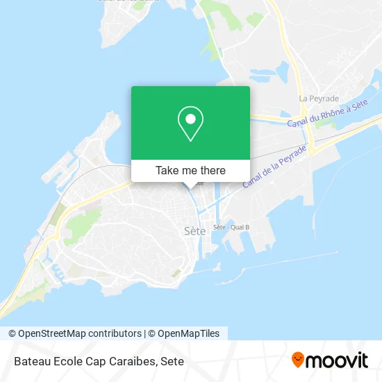 Bateau Ecole Cap Caraibes map