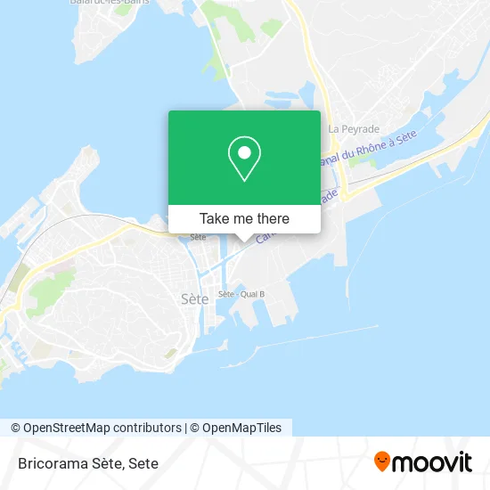 Bricorama Sète map