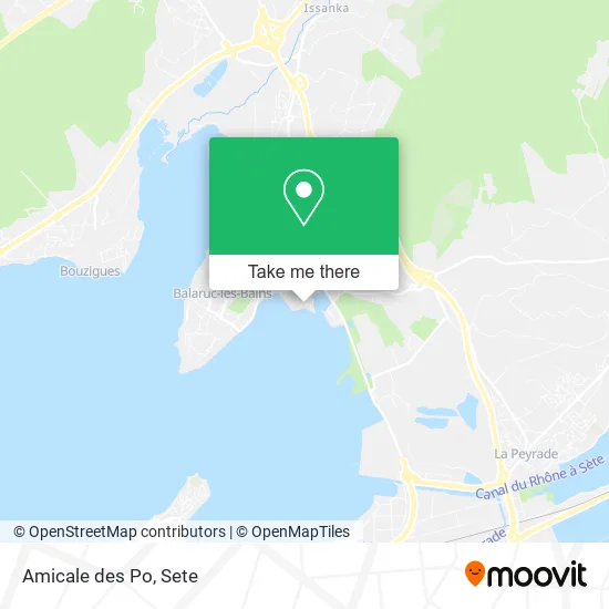 Amicale des Po map