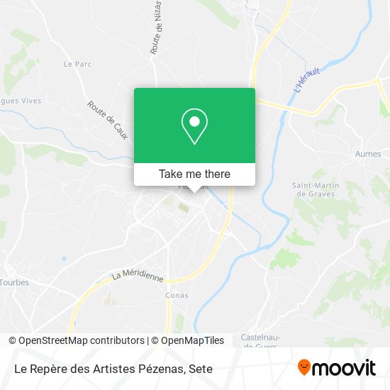 Le Repère des Artistes Pézenas map