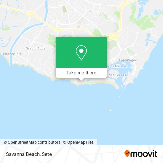 Savanna Beach map