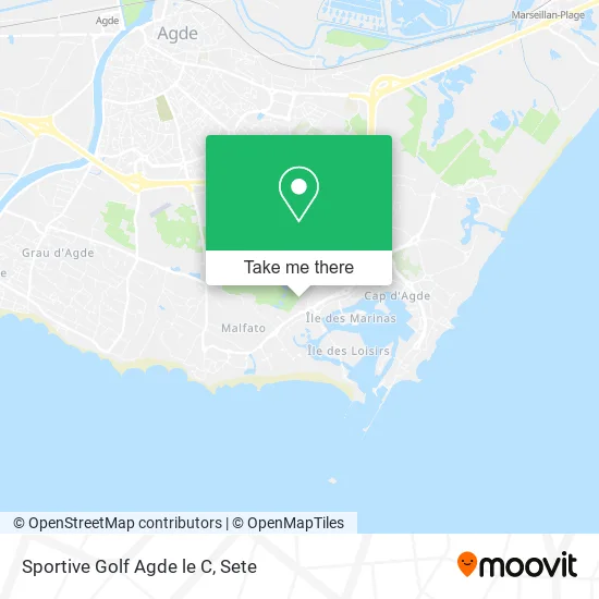Sportive Golf Agde le C map