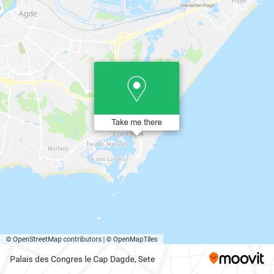 Palais des Congres le Cap Dagde map