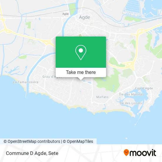 Commune D Agde map