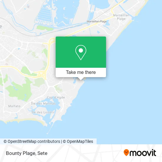 Bounty Plage map
