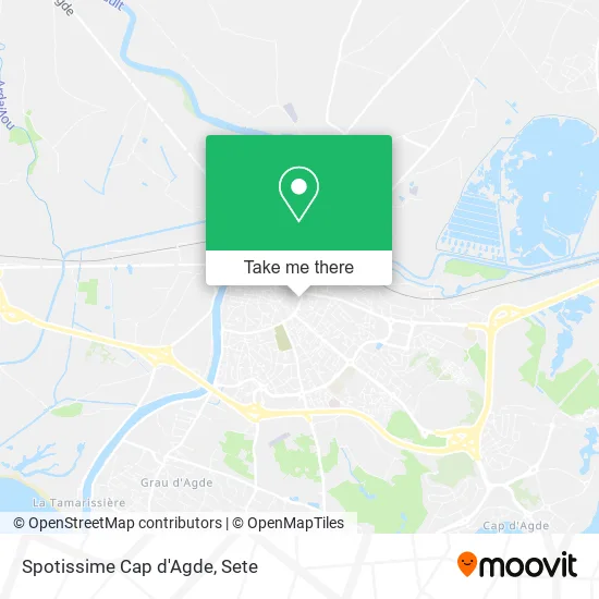 Spotissime Cap d'Agde map