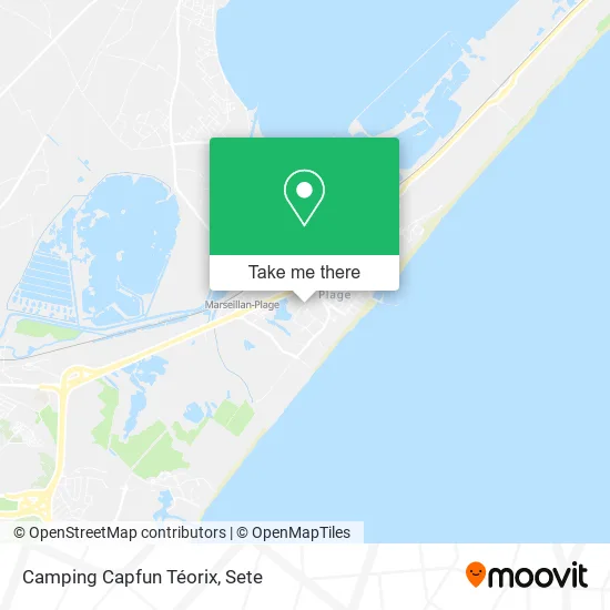 Camping Capfun Téorix map