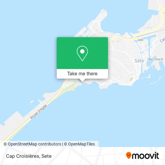 Cap Croisières map