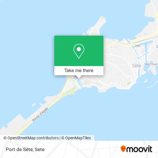 Port de Sète map