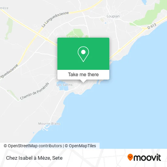 Chez Isabel à Mèze map
