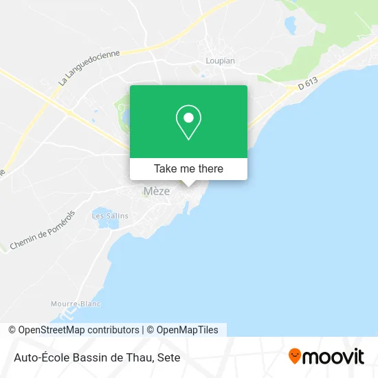 Auto-École Bassin de Thau map