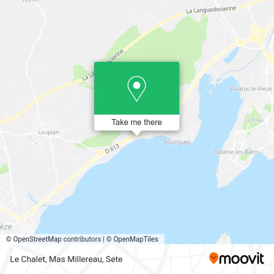 Le Chalet, Mas Millereau map