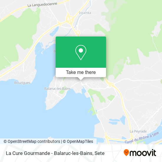 Mapa La Cure Gourmande - Balaruc-les-Bains