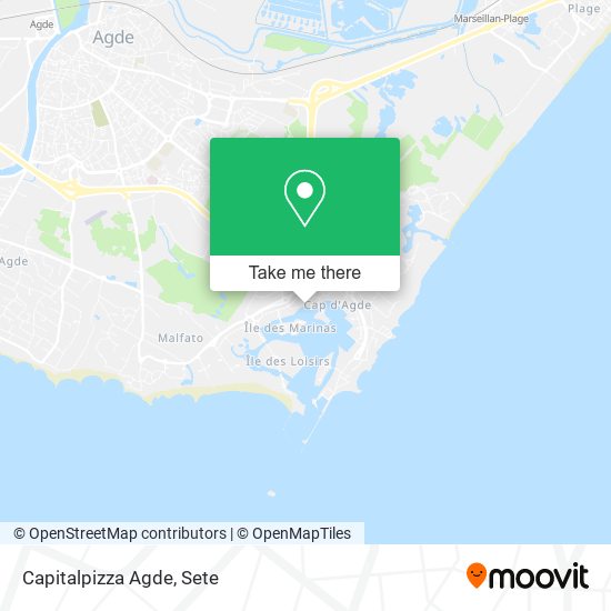 Capitalpizza Agde map