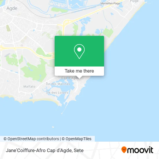 Jane'Coiffure-Afro Cap d'Agde map