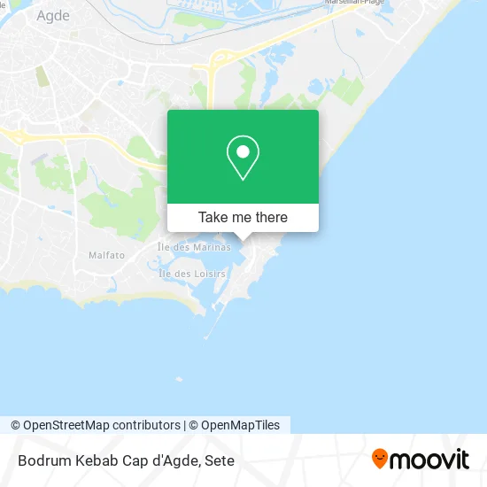Bodrum Kebab Cap d'Agde map
