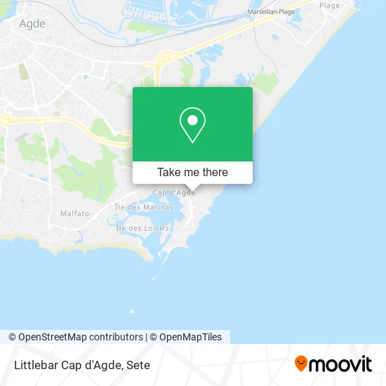 Littlebar Cap d'Agde map