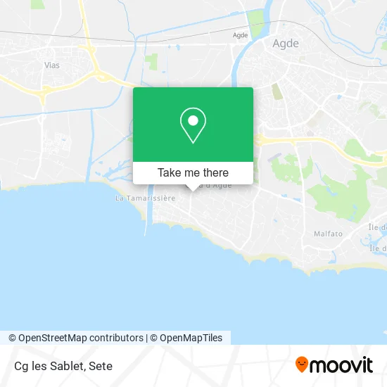 Cg les Sablet map