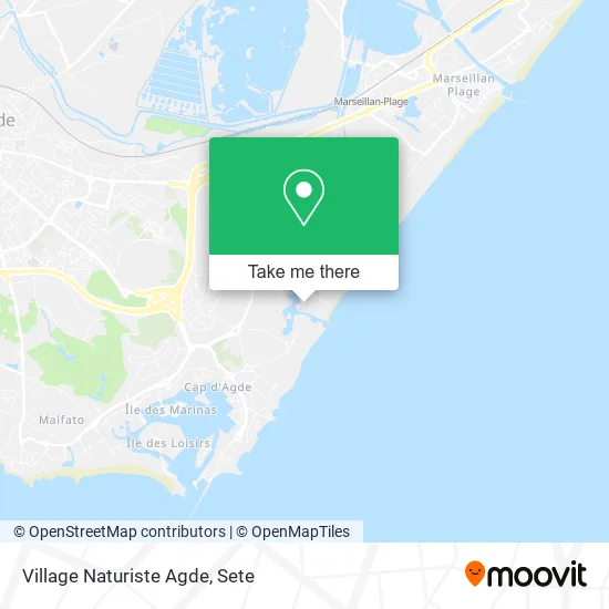 Village Naturiste Agde map