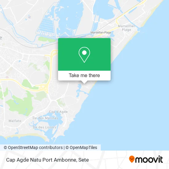 Cap Agde Natu Port Ambonne map