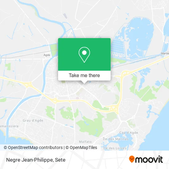 Negre Jean-Philippe map