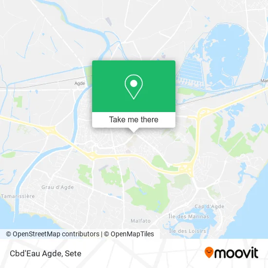 Cbd'Eau Agde map