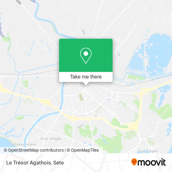 Le Trésor Agathois map