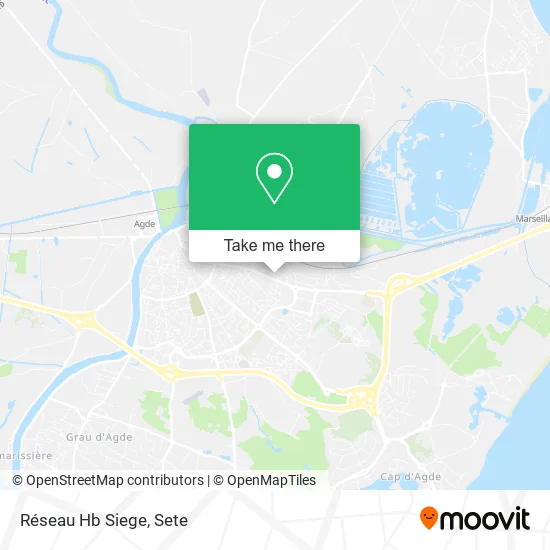 Réseau Hb Siege map