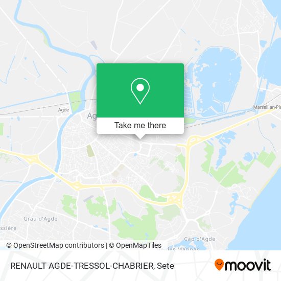 RENAULT AGDE-TRESSOL-CHABRIER map