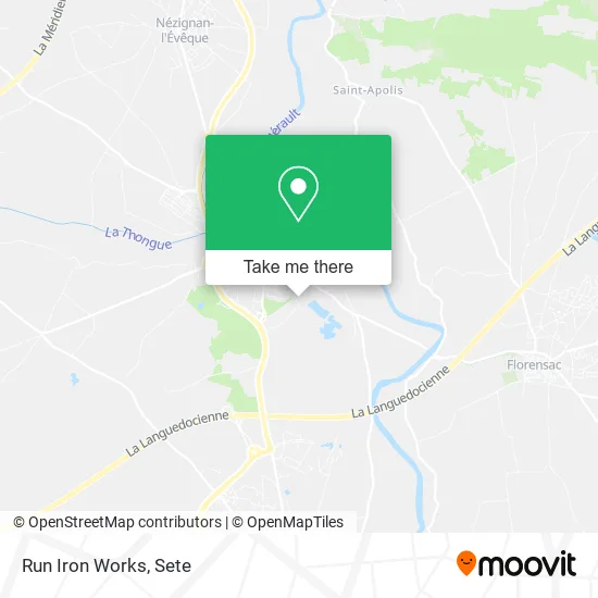 Run Iron Works map