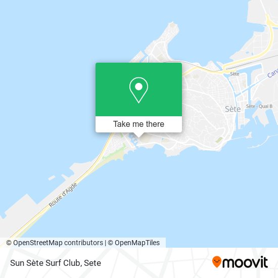 Mapa Sun Sète Surf Club