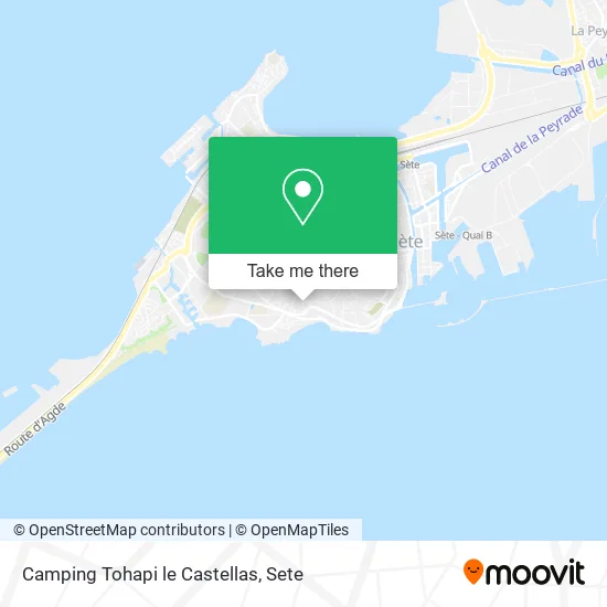 Camping Tohapi le Castellas map