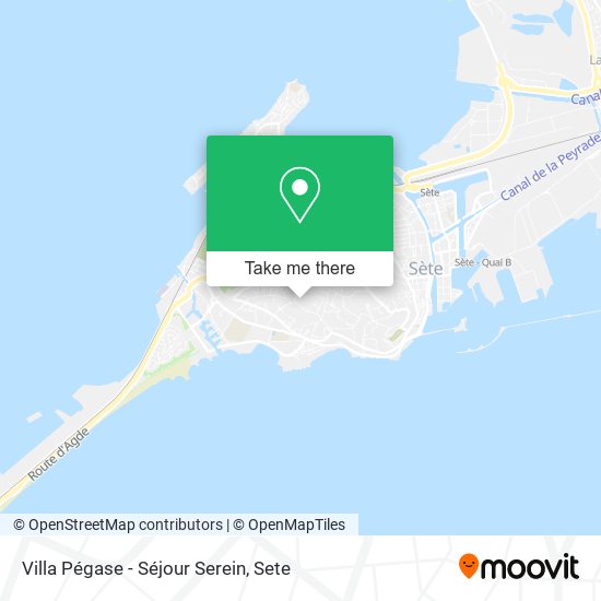 Mapa Villa Pégase - Séjour Serein