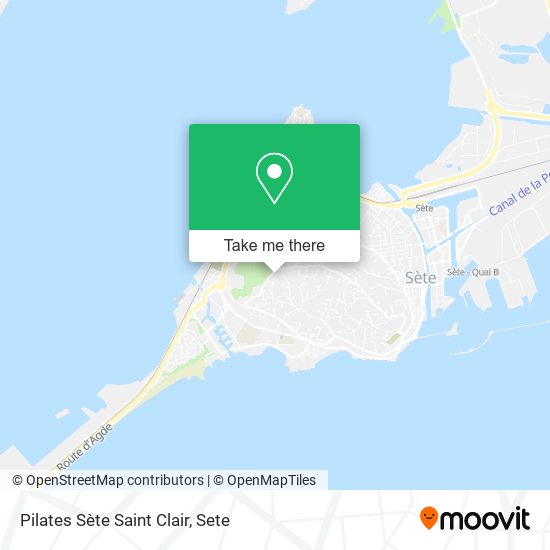 Pilates Sète Saint Clair map