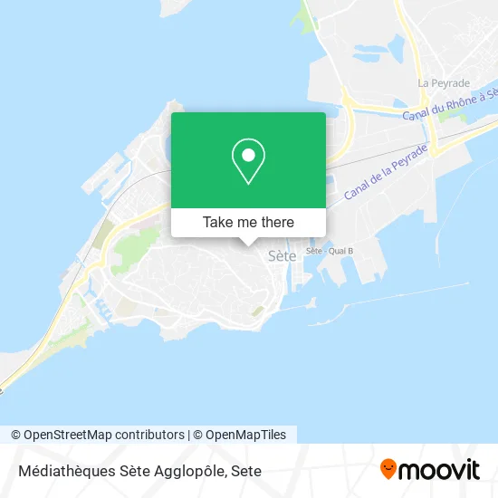 Médiathèques Sète Agglopôle map