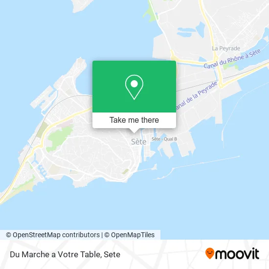 Du Marche a Votre Table map