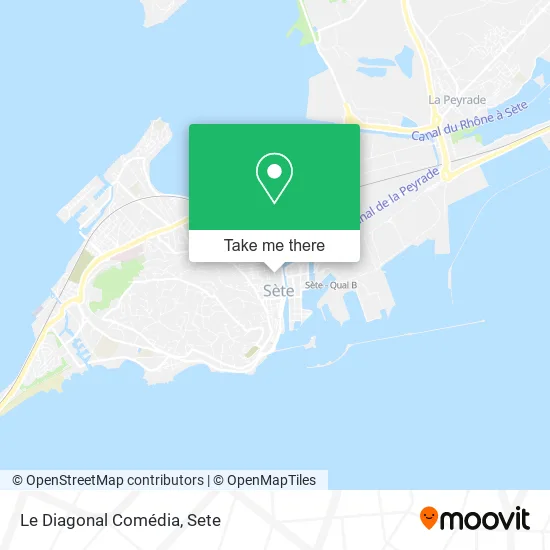 Le Diagonal Comédia map