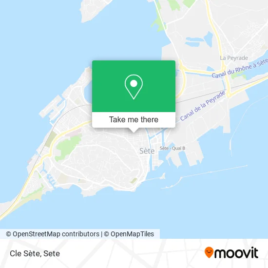 Cle Sète map