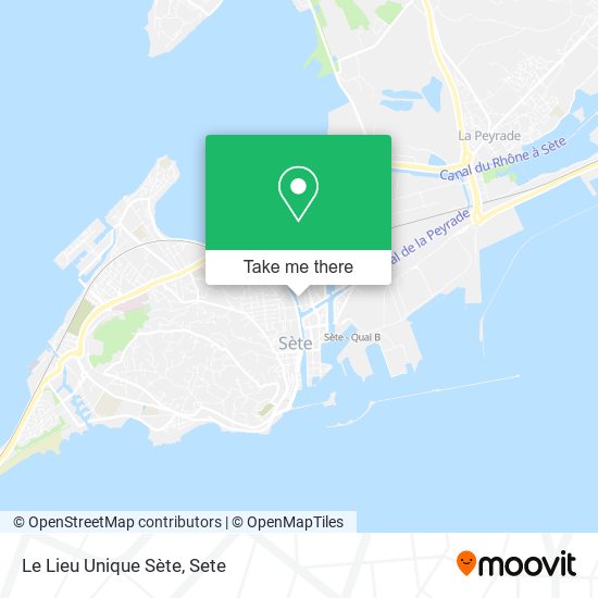 Le Lieu Unique Sète map