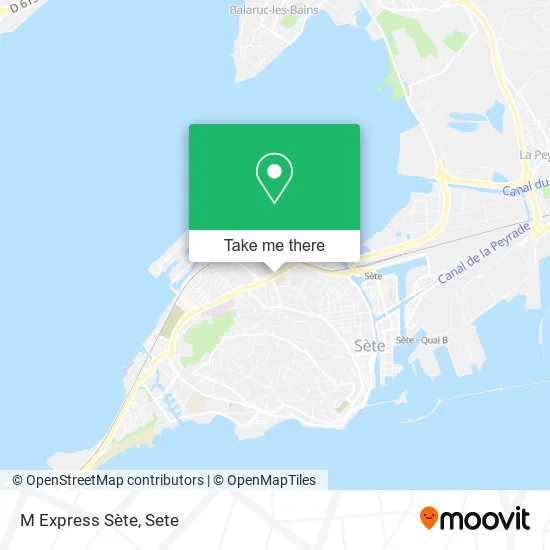 M Express Sète map