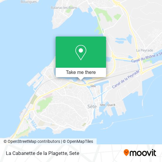 Mapa La Cabanette de la Plagette