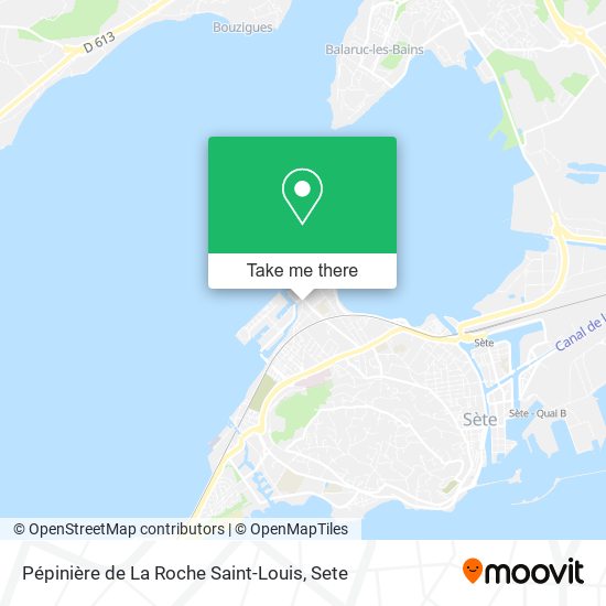 Mapa Pépinière de La Roche Saint-Louis
