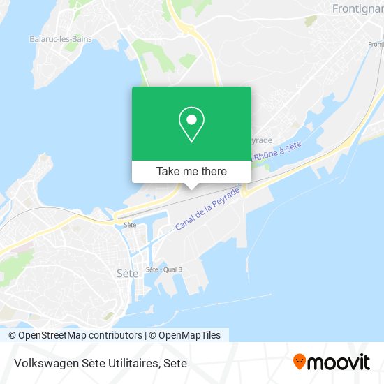 Mapa Volkswagen Sète Utilitaires